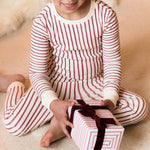 pehr-ribbed kids pajama-Stripes Away Berry-3