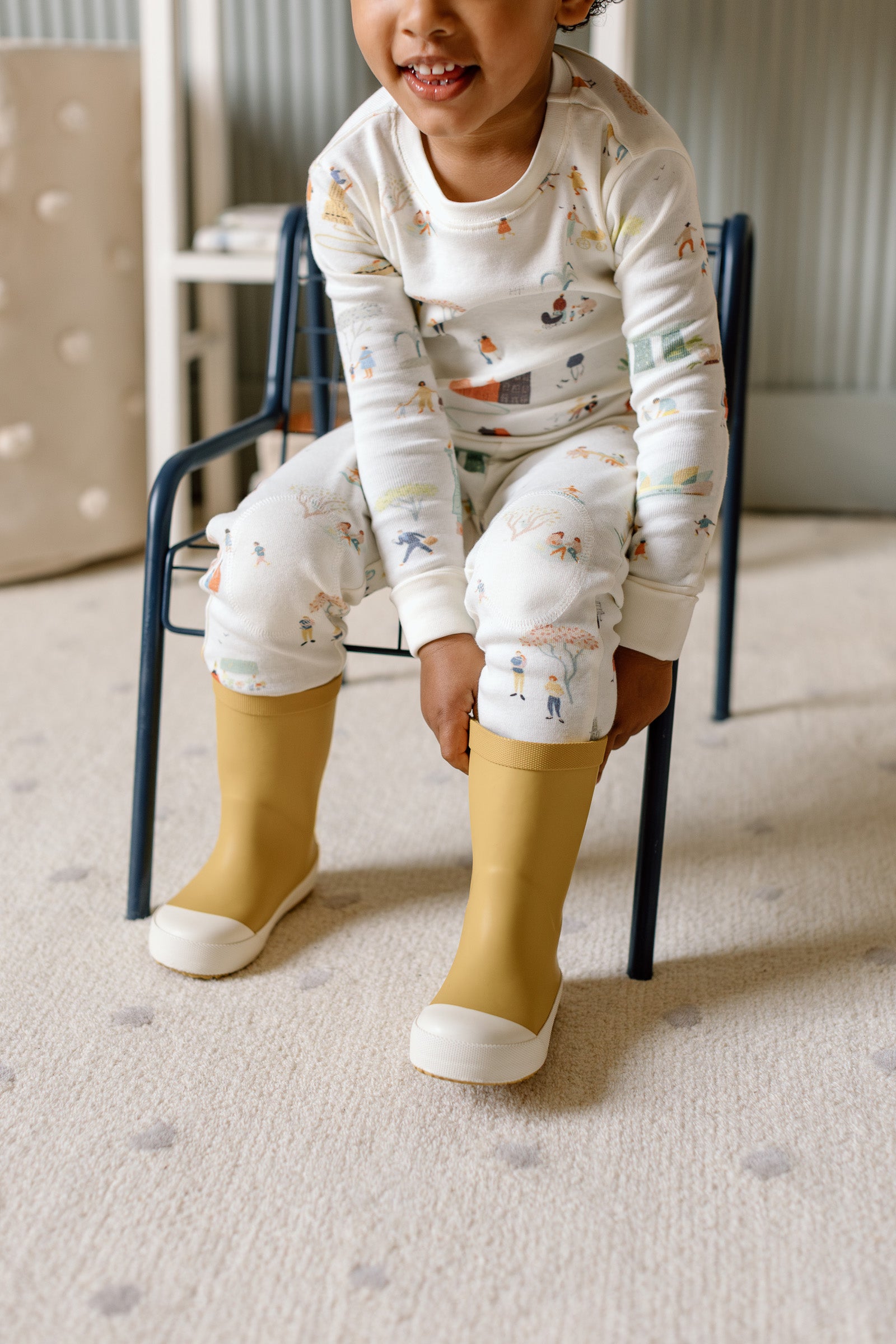 Pehr-Ribbed Toddler Pajama-Explore the World-4