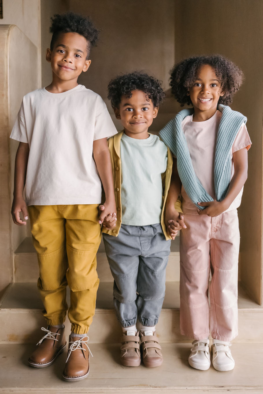 Pehr-Vintage Twill Kids Utility Pant-Peony-4