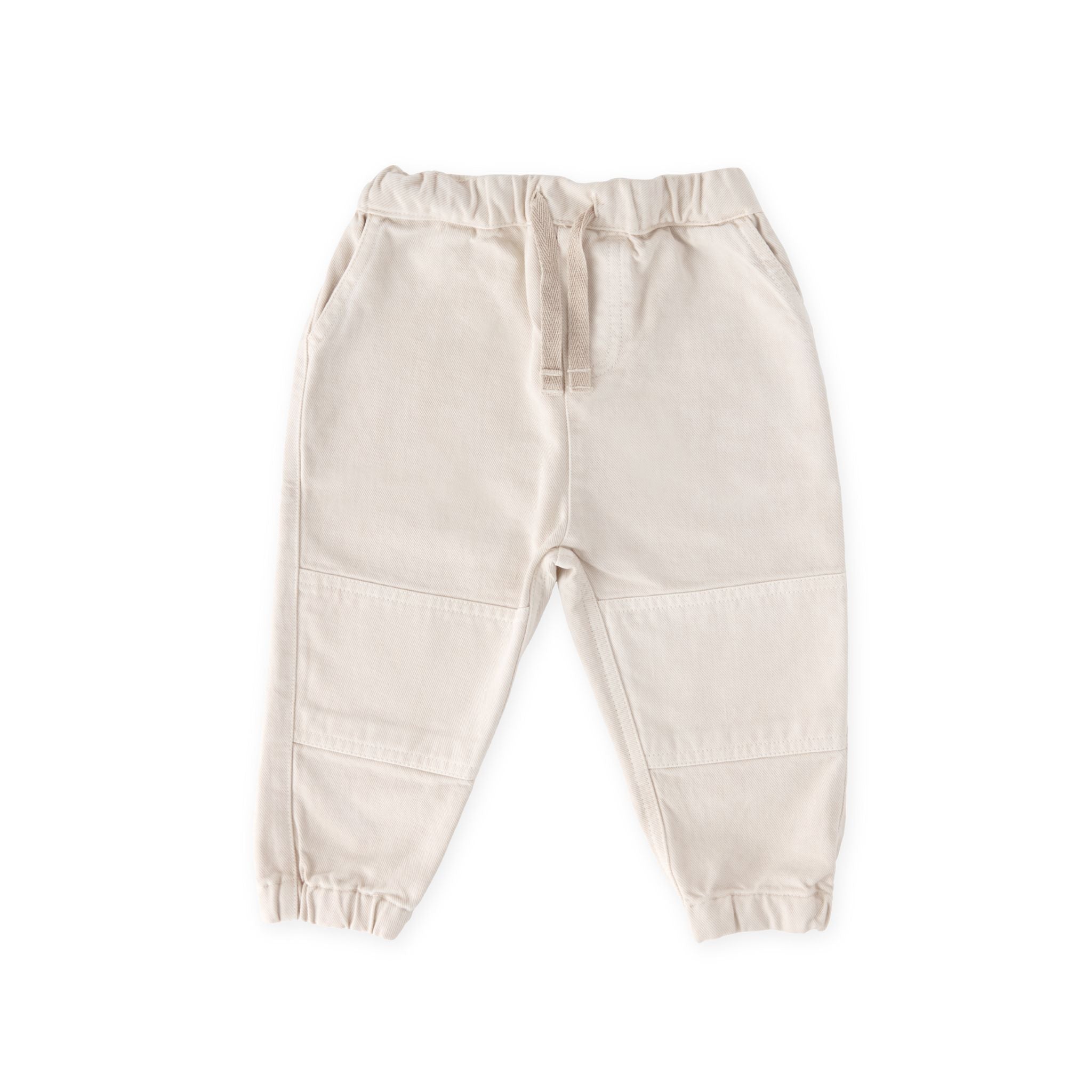 Pehr-Vintage Twill Kids Utility Jogger-Natural-1