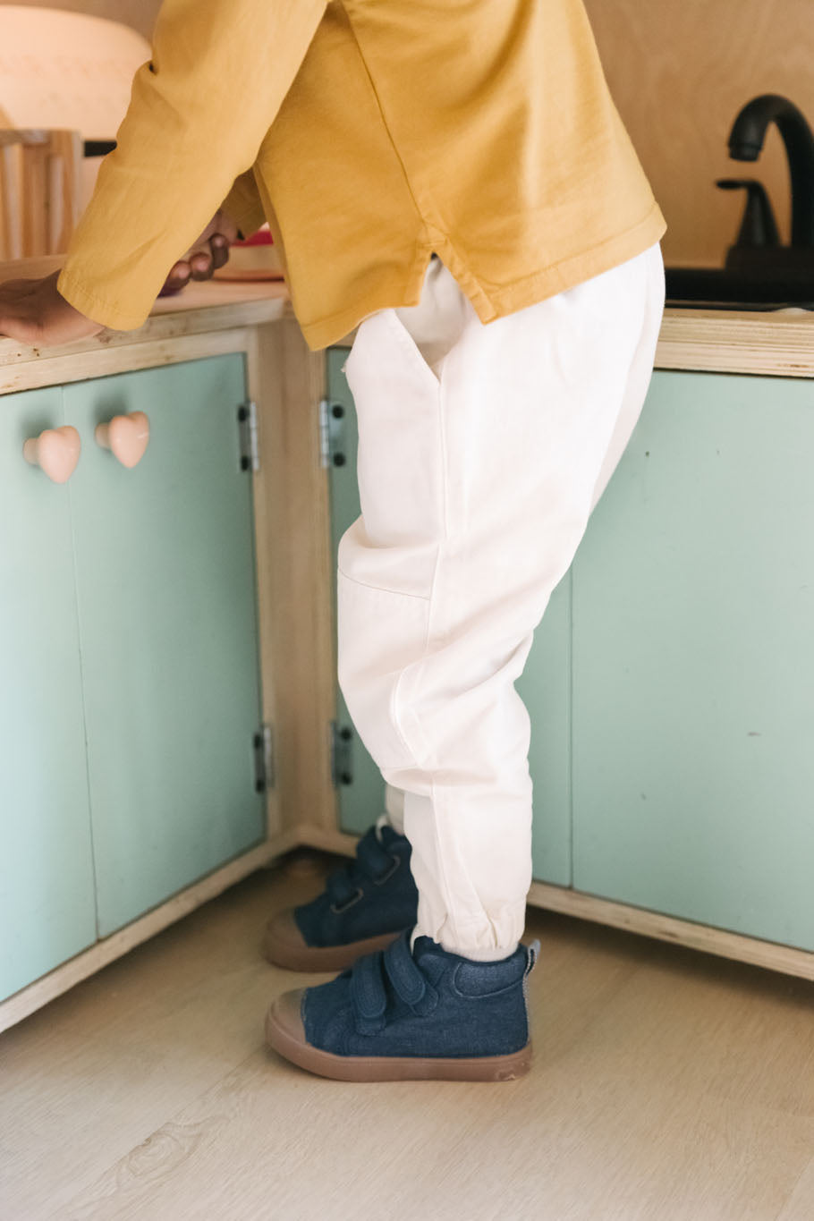 Pehr-Vintage Twill Toddler Utility Jogger-Natural-2