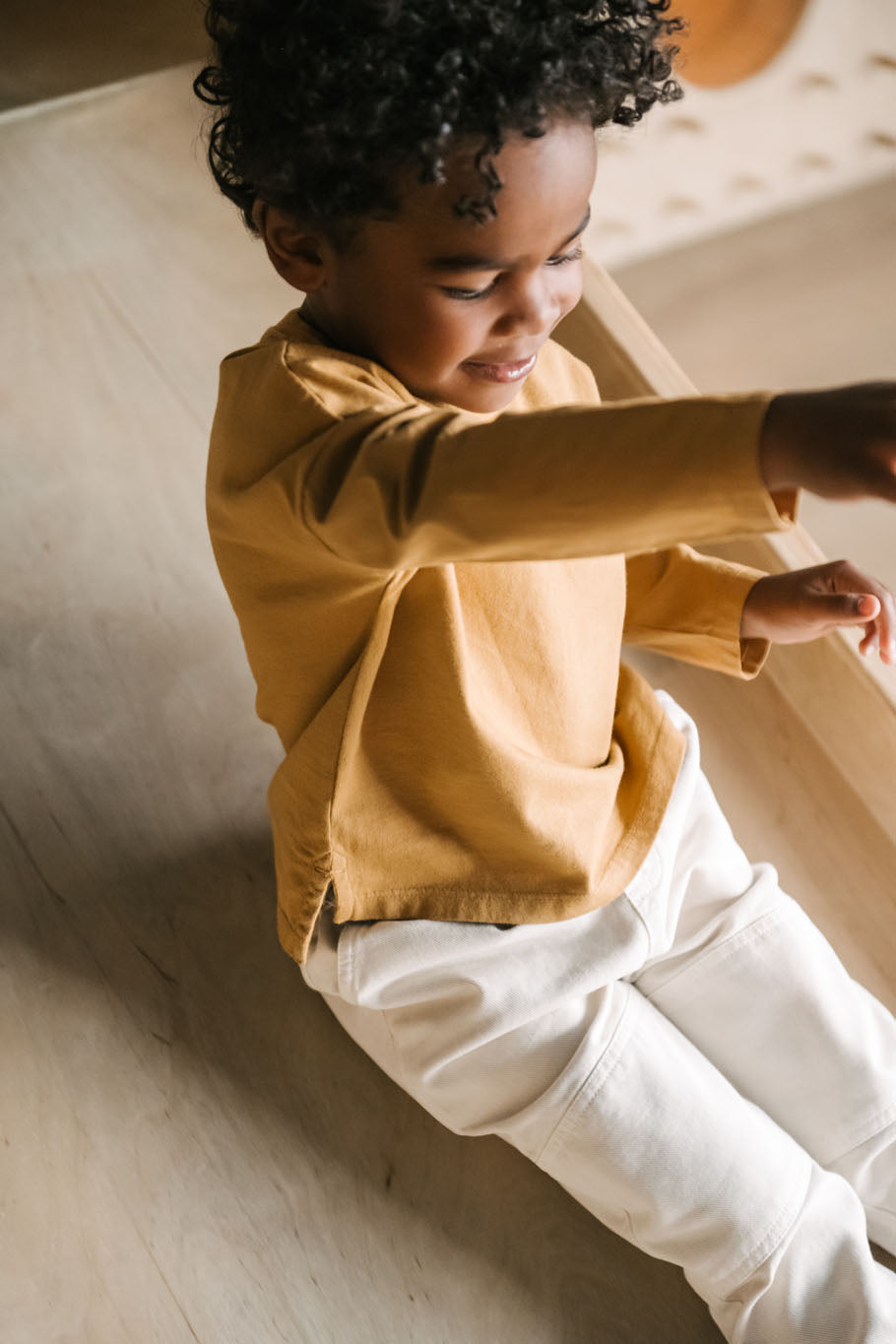 Pehr-Vintage Twill Toddler Utility Jogger-Natural-3