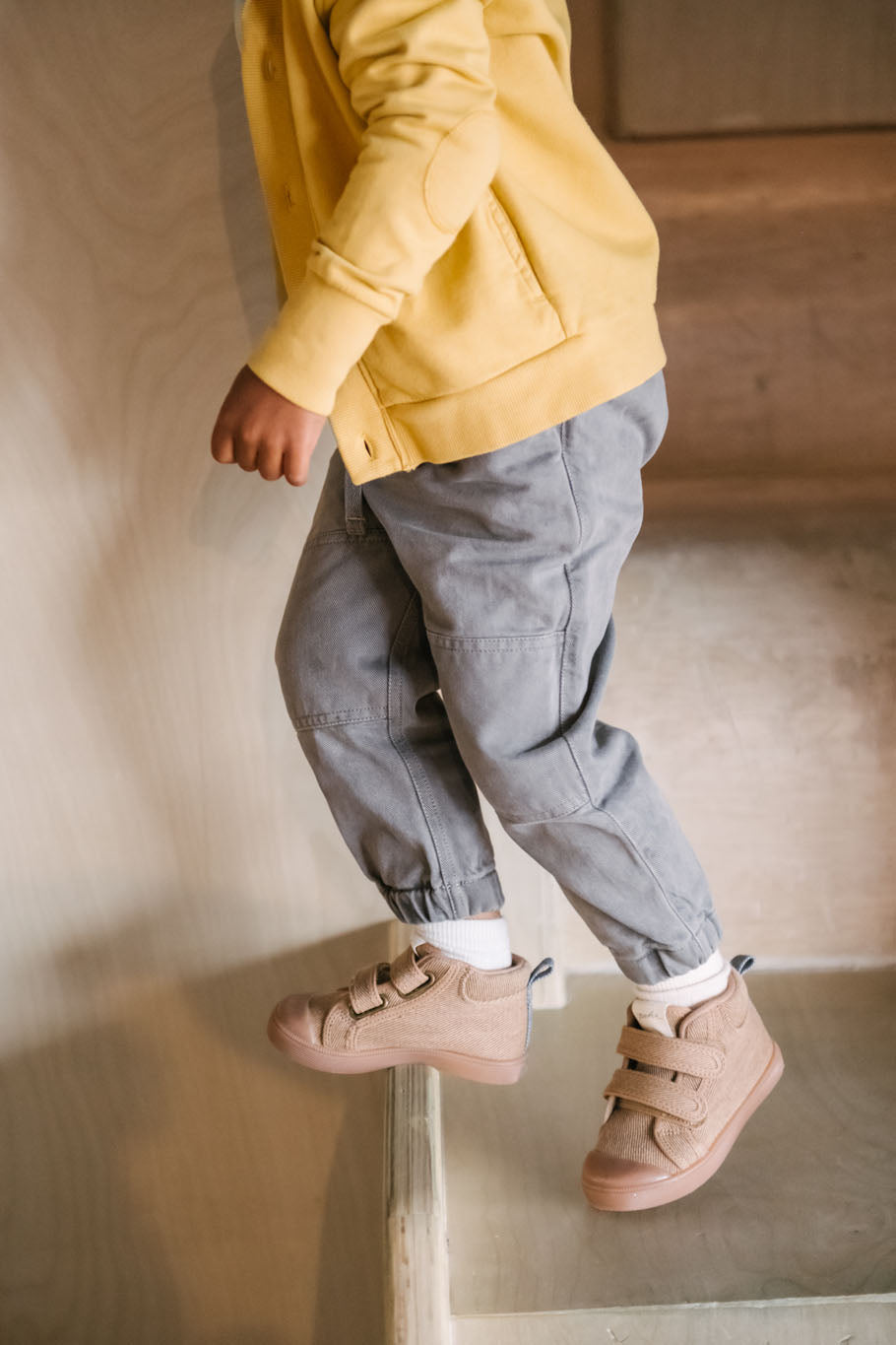 Pehr-Vintage Twill Toddler Utility Jogger-Charcoal-2