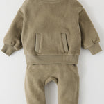 Pehr-Teddy Fleece Harem Pant-Moss-6