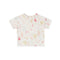 Dropped Shoulder Short Sleeve T-Shirt- Sea Bloom