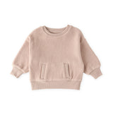 Pehr-Teddy Fleece Dropped Shoulder Sweatshirt-Rose Pink-1