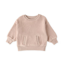 Pehr-Teddy Fleece Dropped Shoulder Sweatshirt-Rose Pink-1
