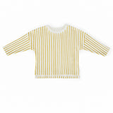 Pehr-Dropped Shoulder Long Sleeve Toddler Top-Stripes Away Marigold-1