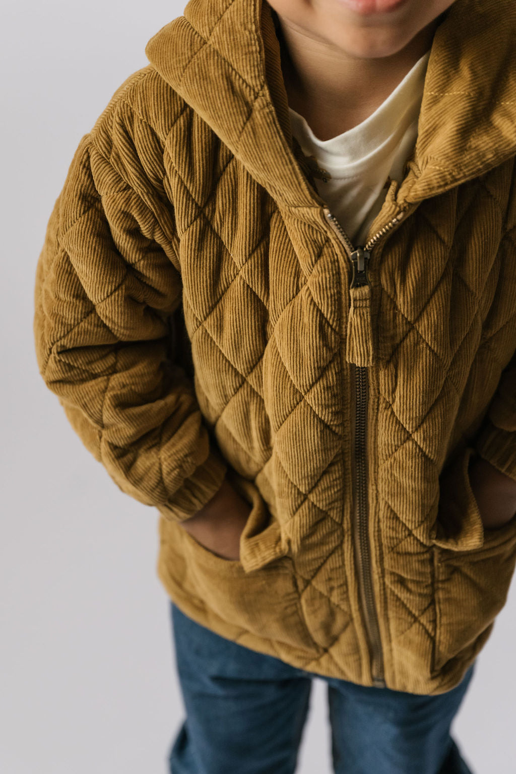 Corduroy Kids Quilted Jacket Jacket Pehr Canada   