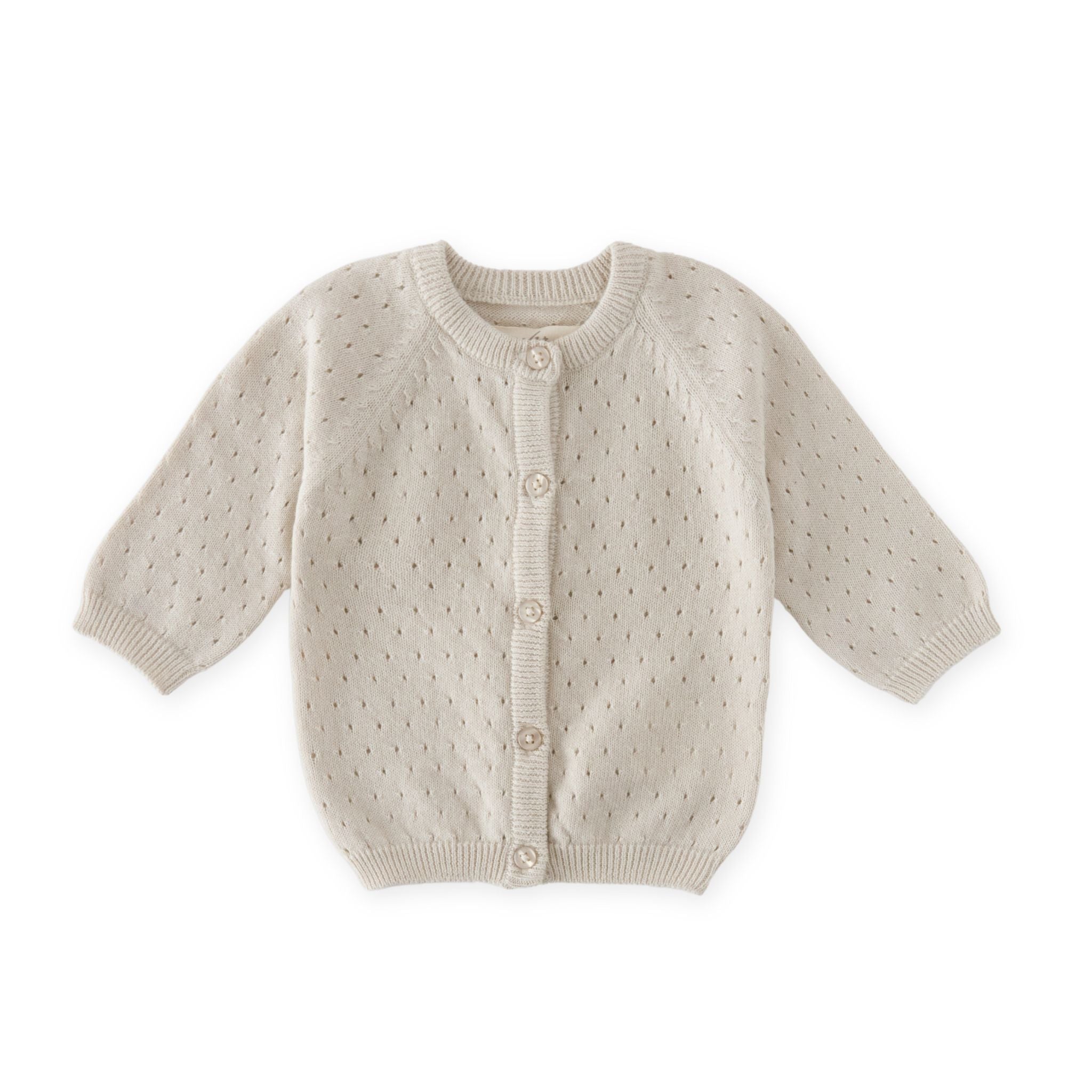 Pehr-Dotty Knit Sweater-Natural-Newborn-1