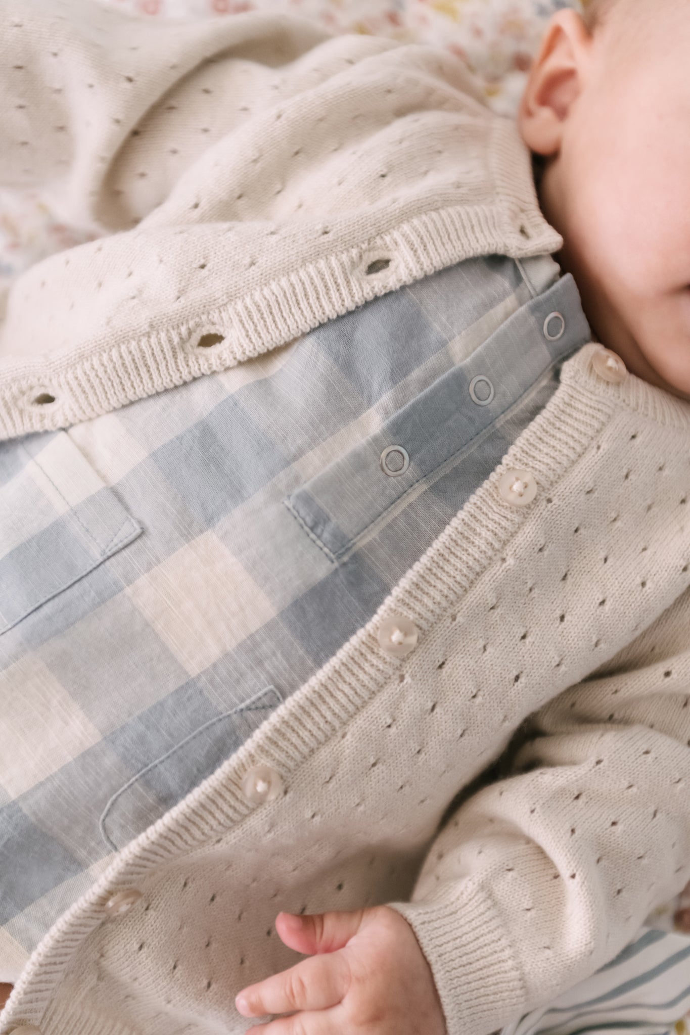 Pehr-Dotty Knit Sweater-Natural-Newborn-2