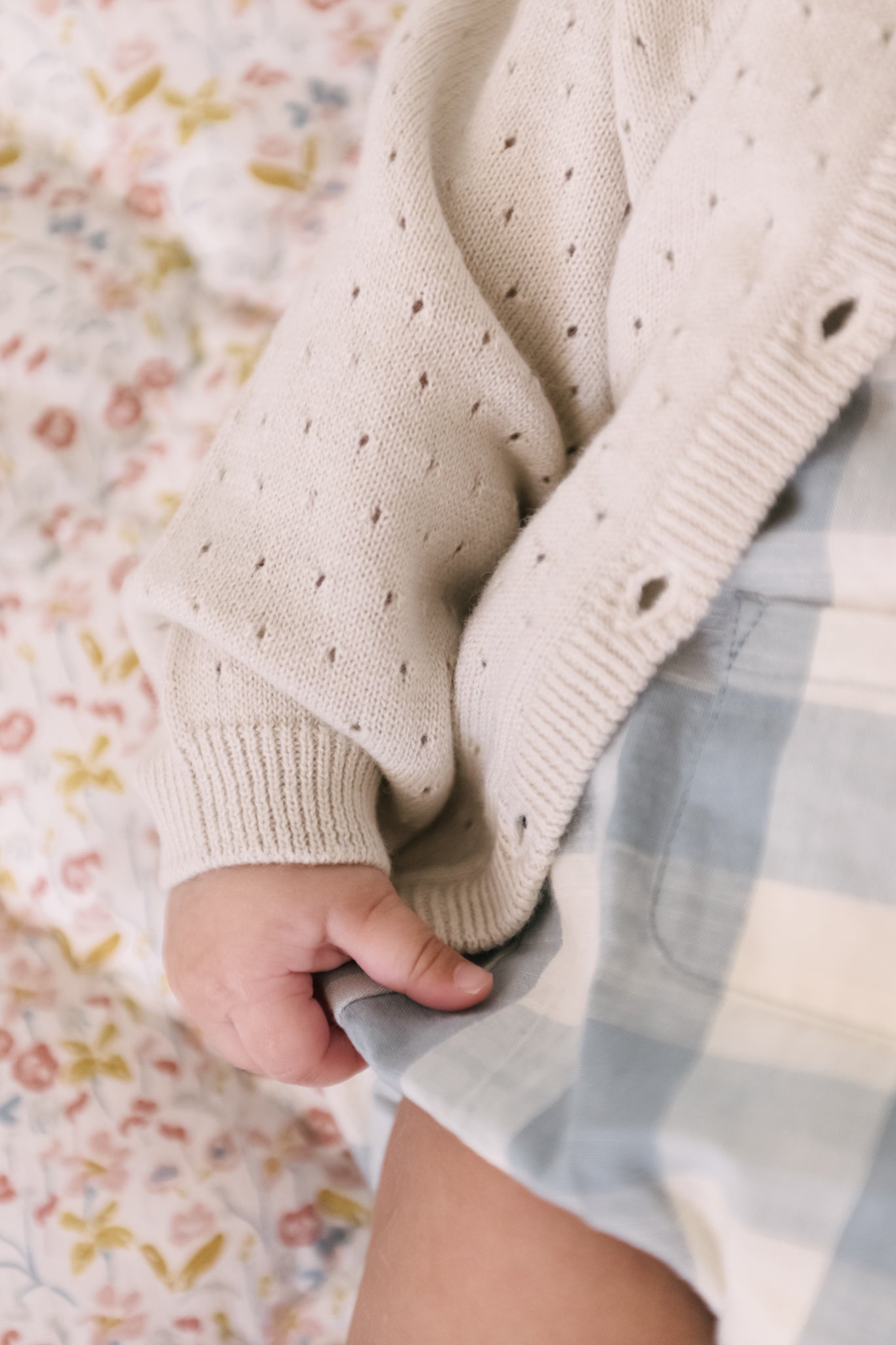 Pehr-Dotty Knit Sweater-Natural-Newborn-3