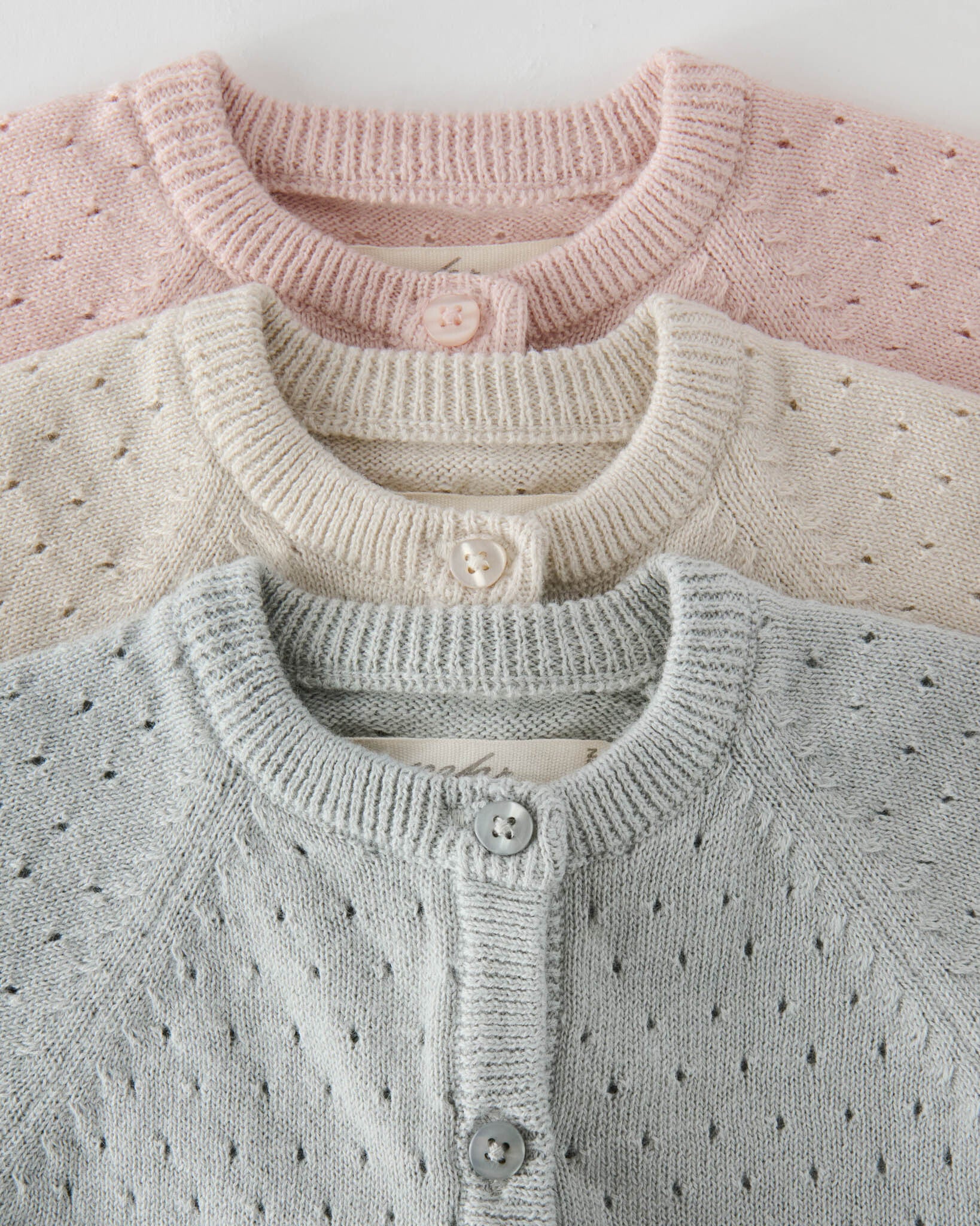 Pehr-Dotty Knit Sweater-Natural-Newborn-4