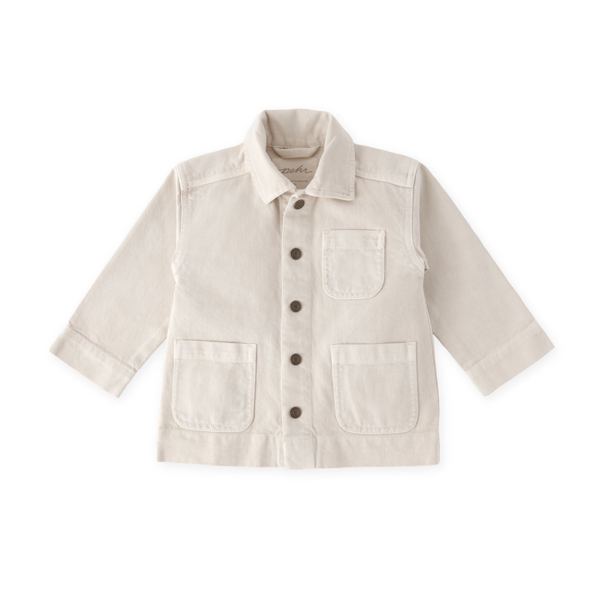 Pehr-Vintage Twill Chore Jacket-Natural-1