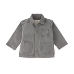 Pehr-Vintage Twill Chore Jacket-Charcoal-1