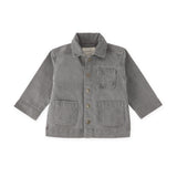 Pehr-Vintage Twill Chore Jacket-Charcoal-1