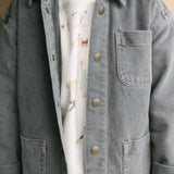 Pehr-Vintage Twill Chore Jacket-Charcoal-2