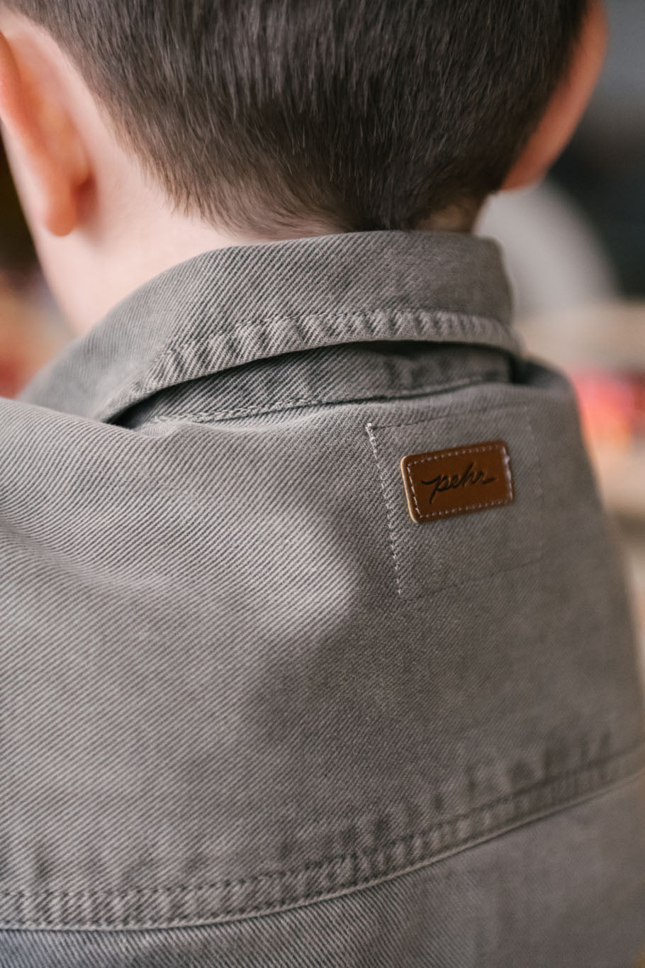 Pehr-Vintage Twill Chore Jacket-Charcoal-5