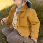 Pehr-Vintage Twill Chore Jacket-Caramel-3