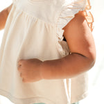 Pehr-Garment Dye Ruffle T-Shirt-Sand-2