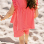 Pehr-Garment Dye Ruffle T-Shirt-Raspberry-4