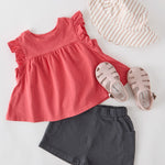 Pehr-Garment Dye Ruffle T-Shirt-Raspberry-6