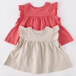 Pehr-Garment Dye Ruffle T-Shirt-Raspberry-7