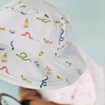 Pehr-Bucket Hat-Crawling Critters Blue-Toddler-2