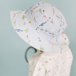 Pehr-Bucket Hat-Crawling Critters Blue-Toddler-3