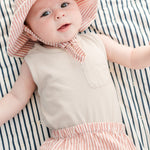 Pehr-Seersucker Bucket Hat-Anchor Red-Baby-3