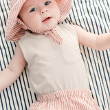 Pehr-Seersucker Bucket Hat-Anchor Red-Baby-3