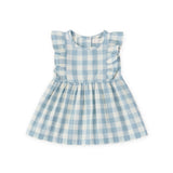 Checkmate Flutter Dress-Pond