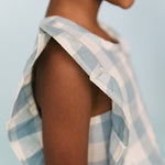 Checkmate Flutter Dress-Pond