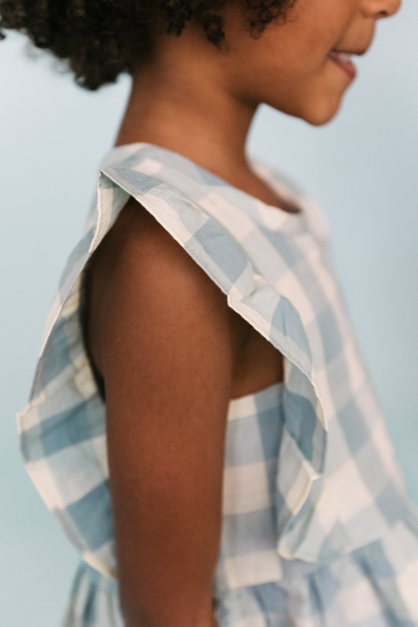 Checkmate Flutter Dress-Pond