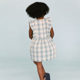 Checkmate Flutter Dress-Pond