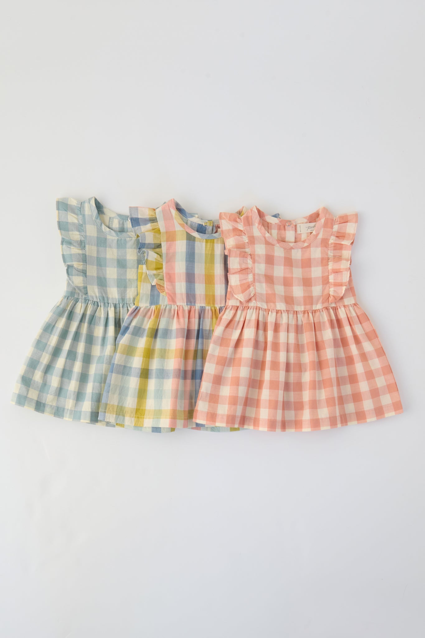 Checkmate Flutter Dress-Pond