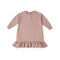 French Terry Ruffle Hem Dress Dress Pehr Canada Soft Peony 18 - 24 mos.