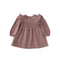 Pehr-Flannel Smocked Dress-Thistle/Light Thistle-1