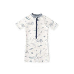 Swim Short Sleeve One-Piece - Life Aquatic