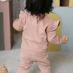 Pehr-French Terry Ruffle Sweatshirt-Soft Peony-3