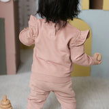 Pehr-French Terry Ruffle Sweatshirt-Soft Peony-3
