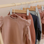 Pehr-French Terry Ruffle Sweatshirt-Soft Peony-5