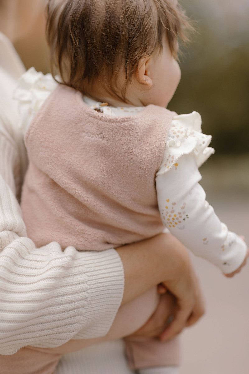 Pehr-Teddy Fleece Overall-Rose Pink-4