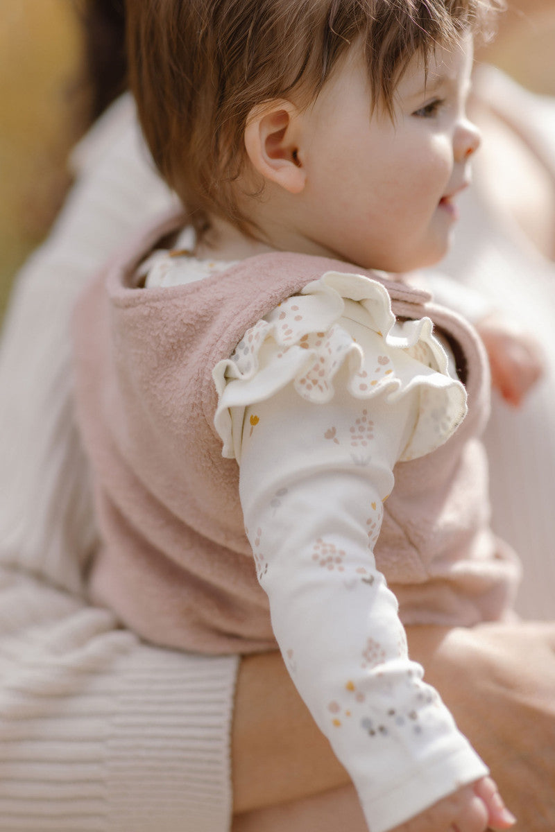 Pehr-Teddy Fleece Overall-Rose Pink-3