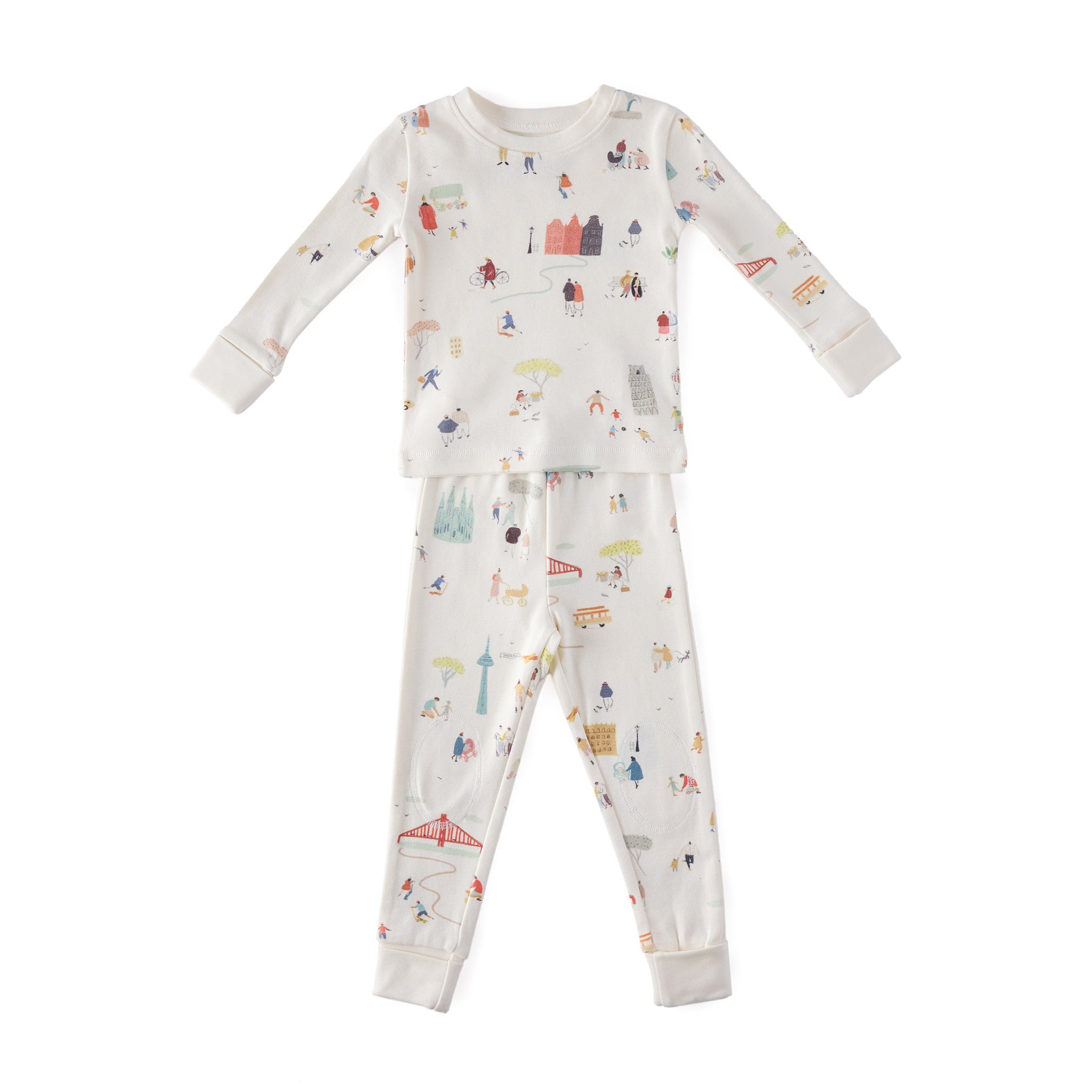 Pehr-Ribbed Toddler Pajama-Explore the world-1