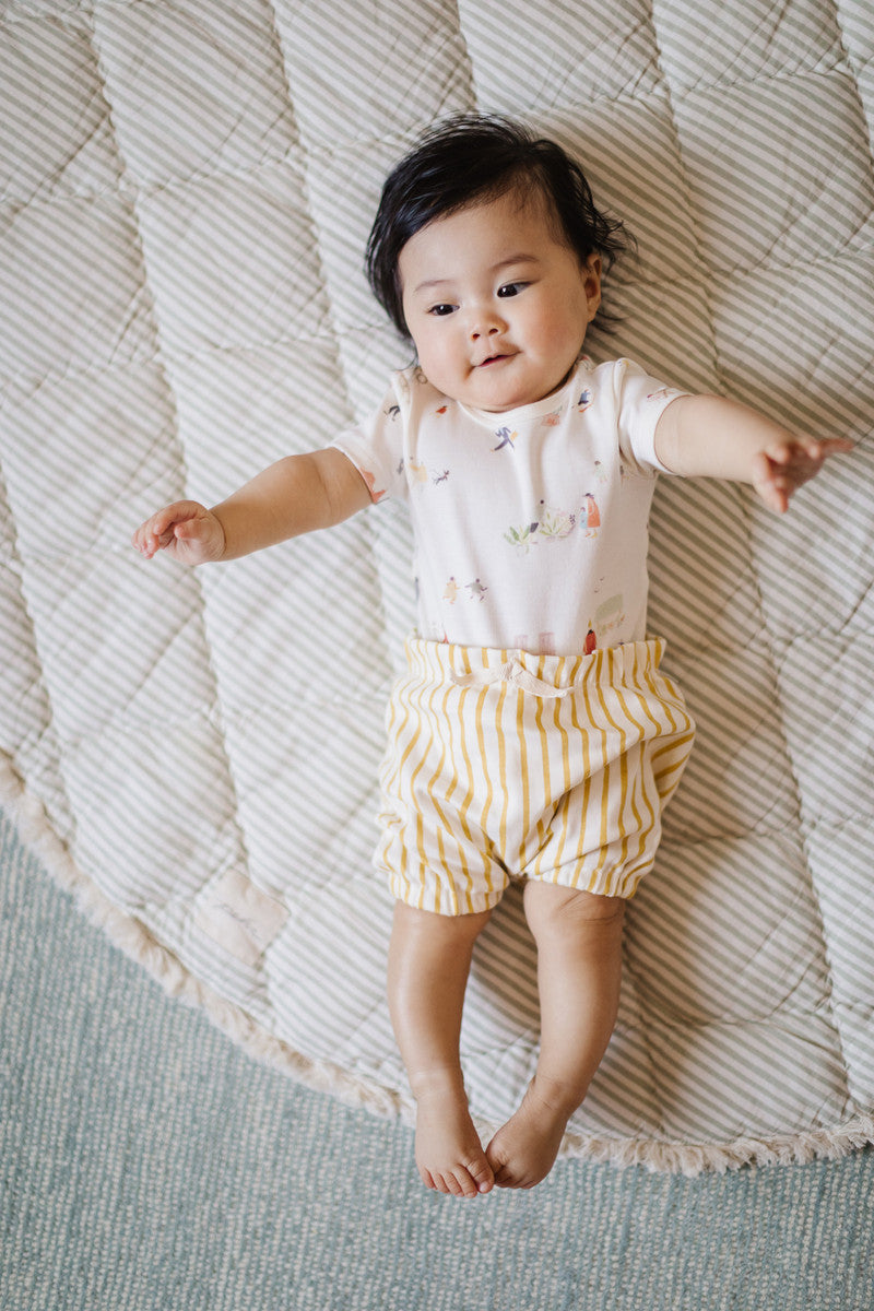 Pehr-Short Sleeve Shoulder Snap One-Piece-Explore the World-5