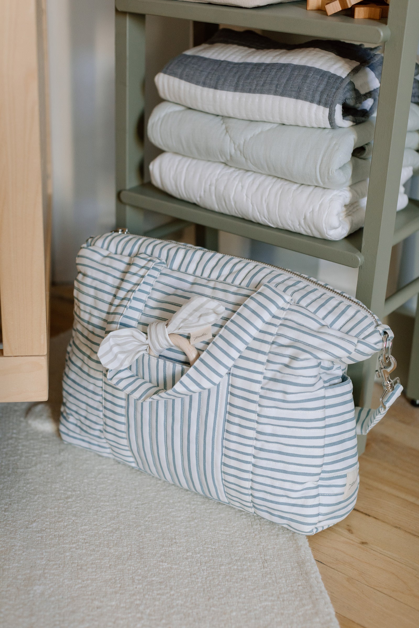 Weekender Bag - Stripes Away Deep Sea
