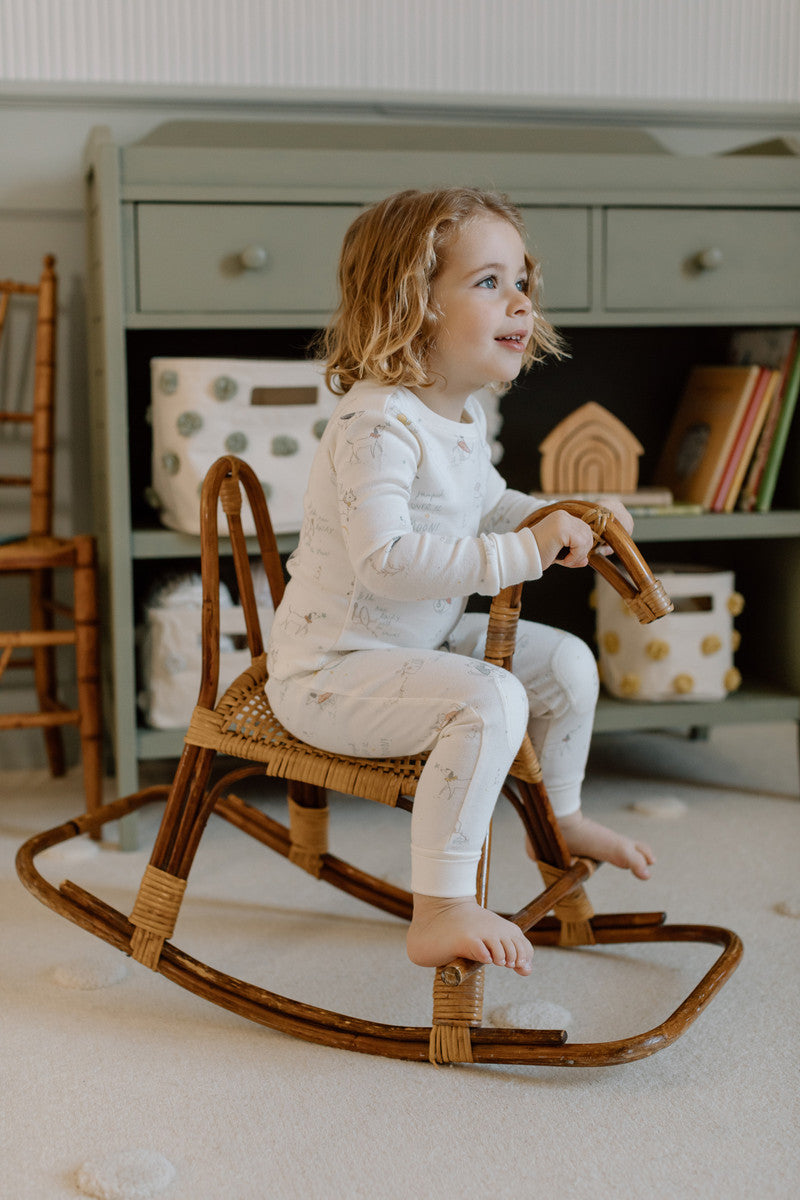 Pehr-Ribbed Baby Footless Sleeper-Over the Moon-4