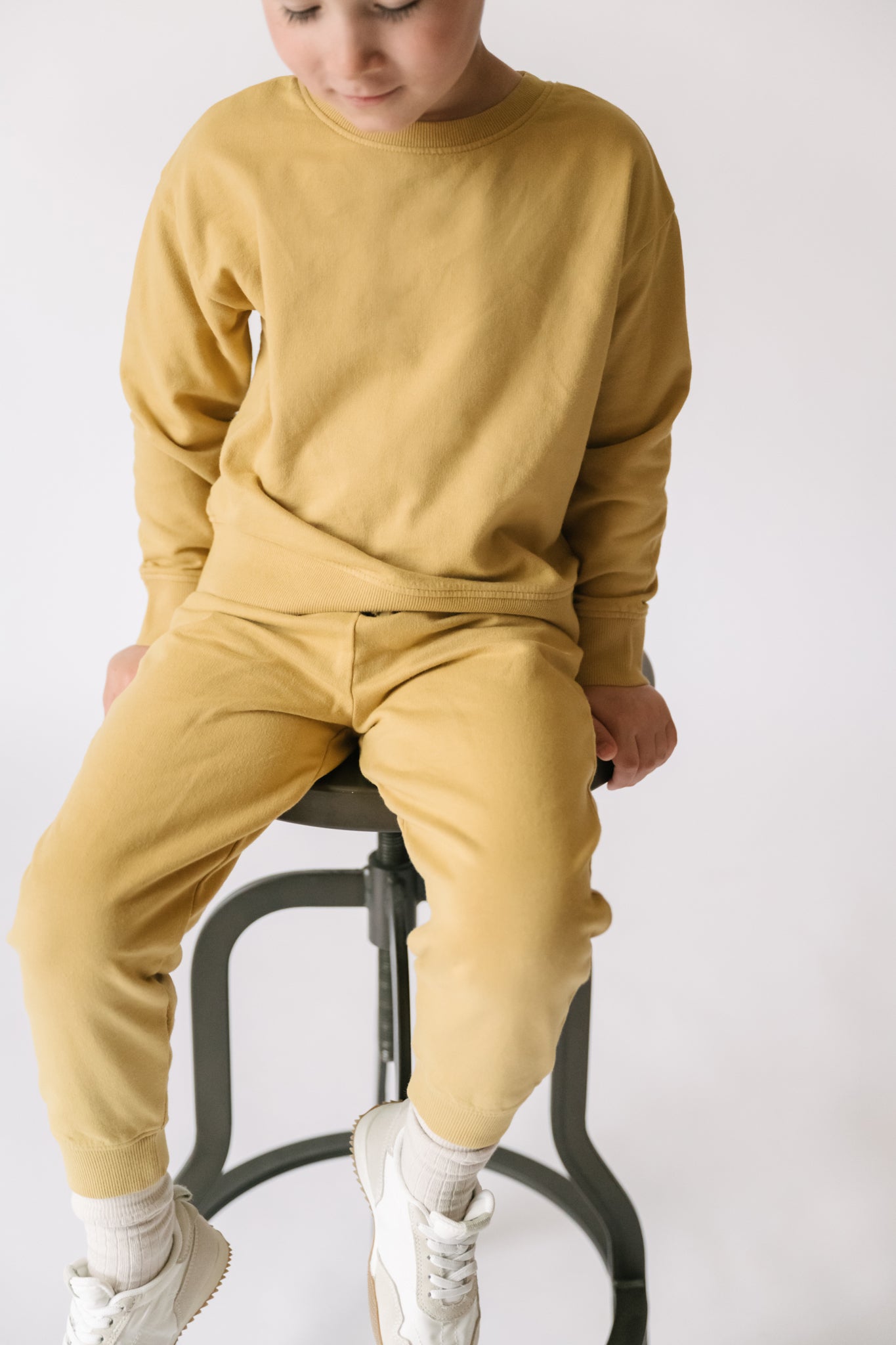 Pehr-French Terry Sweatshirt-Dijon-3