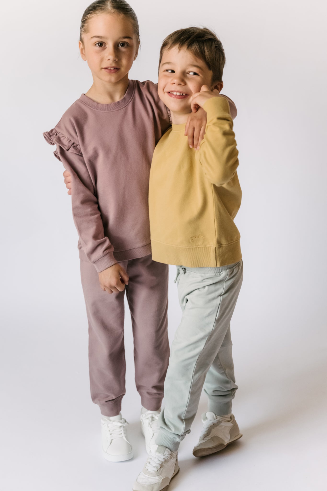 Pehr-Kids French Terry Jogger-Soft Sea-2